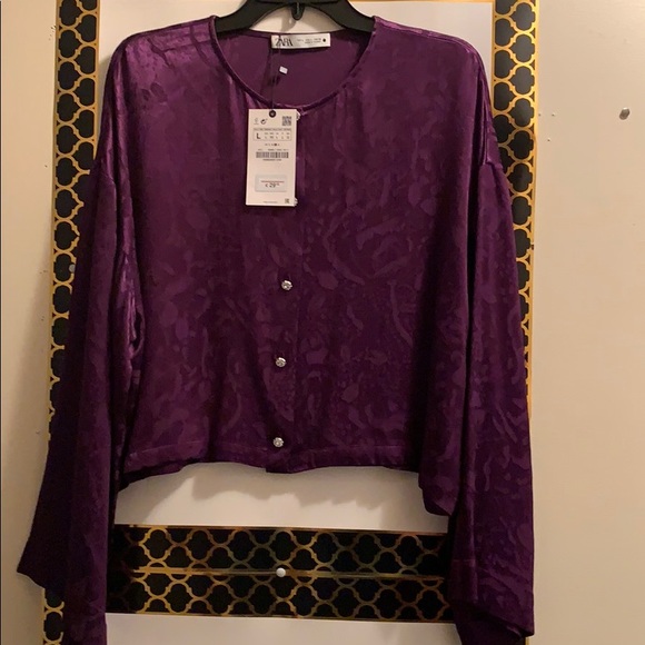 Zara Tops - ZARA TOP, CROP, SIZE LARGE